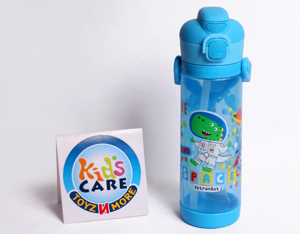 Dinosaur Themed Dual Option BPA Free 600 ml School Water Bottle (NPC-600)