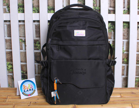Jincaizi Premium Quality School Bag for Grade 6 to 8 Black (A9159#)