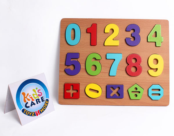 Wooden 12x9-inch Numbers and Signs Board (KC5723)