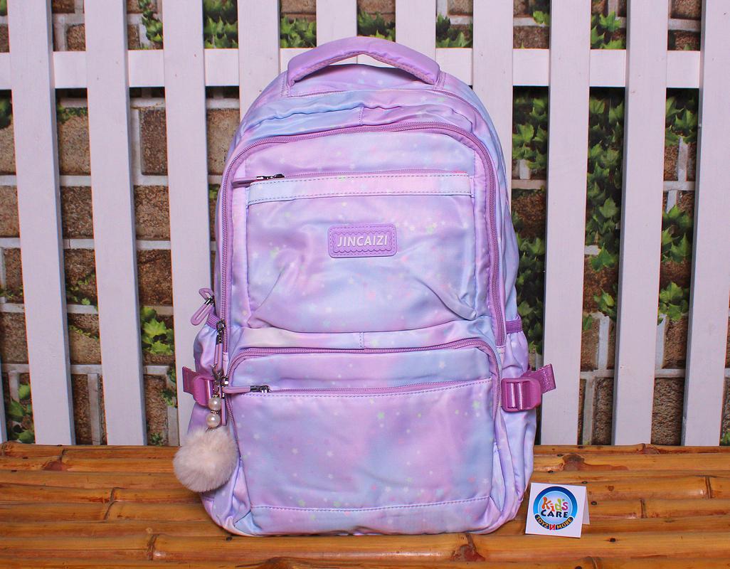 Jincaizi Premium Quality School Bag for Girls Grade 4 to Grade 6 Purple (A9170#)