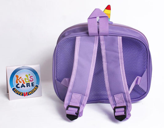 Adorable Unicorn Themed 3D PU Travel Backpack / School Bag Purple (3424)
