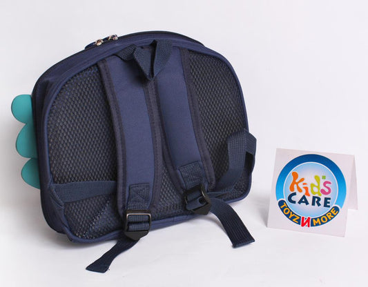 Adorable Dinosaur Themed 3D PU Travel Backpack / School Bag Dark Blue (3424)