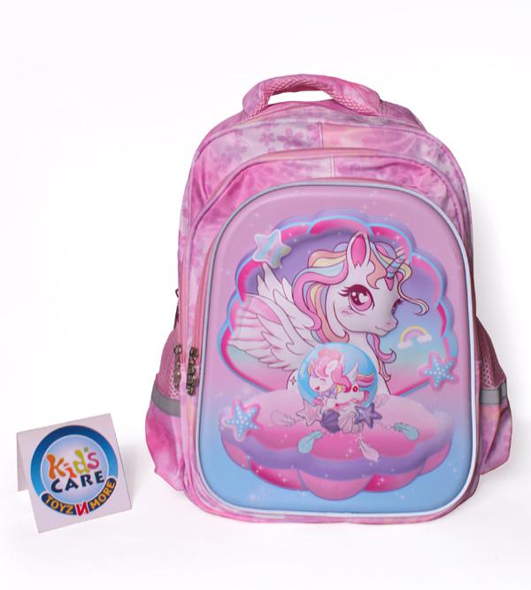 Unicorn Themed Waterproof School Bag for Grade 2 & Grade 3 (HSD-00916)