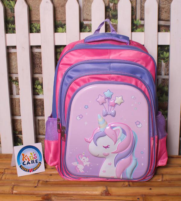 Unicorn Themed 3D School Bag for Grade 3 to 6 (18030)