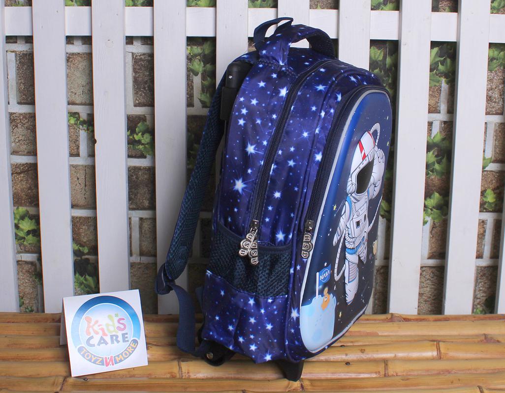 Premium Quality Astronaut School Trolley Bag for Play Group, KG 1 & KG 2 (HSD-1114T)