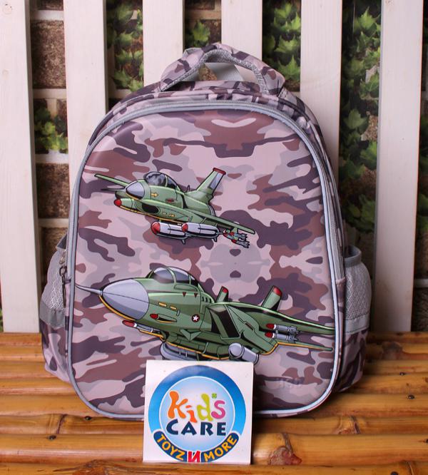 Fighter Jet 3D School Bag - For KG 1 & KG 2 (HSD-92013-2)