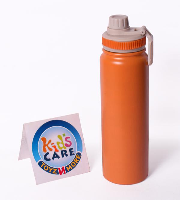 800ml Metallic Stainless Steel Thermal Water Bottle - Orange (5090)