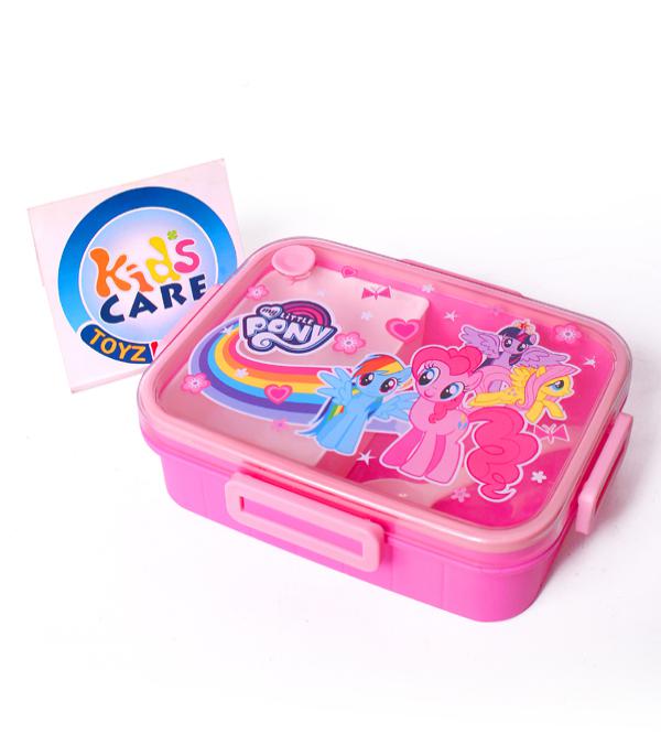 My Little Pony Lunch Box (7.5x5 Inches) - Durable, Partitioned, with Spoon (X-6020)