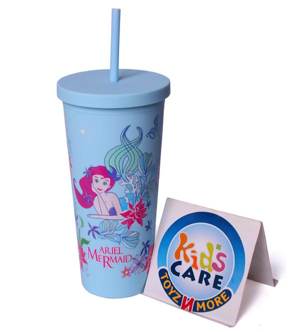 Mermaid 750ml Kids Tumbler with Lid & Straw - Blue - Premium Quality (NL0617)