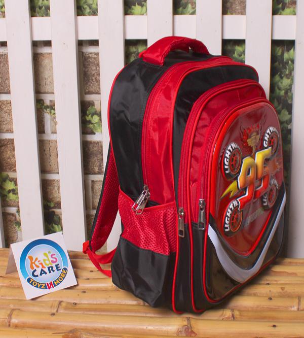 McQueen Cars Themed School Bag for Grade 1 Grade 2 16030N