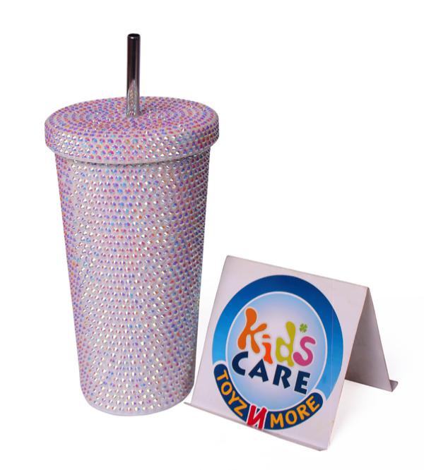 Bling Diamond Glitter 750ml Stainless Steel Tumbler - Multicolor | Lid, Straw & Brushes (B-205)