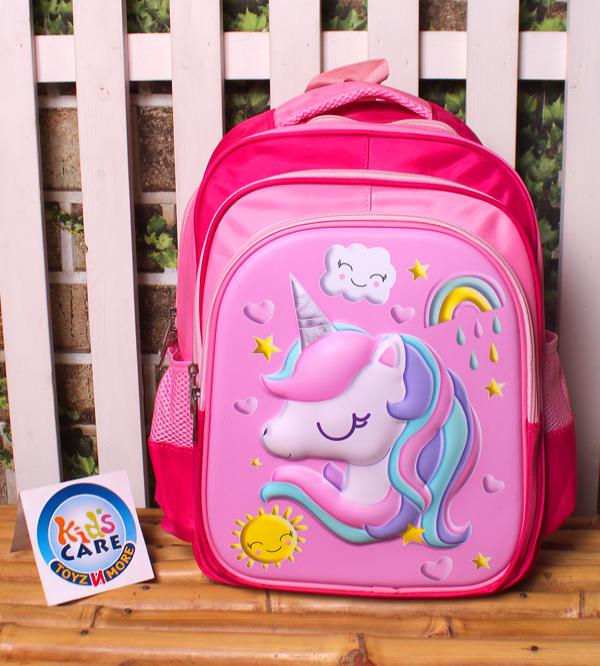 Unicorn Themed School Bag for Grade 1 & Grade 2 (16030N)