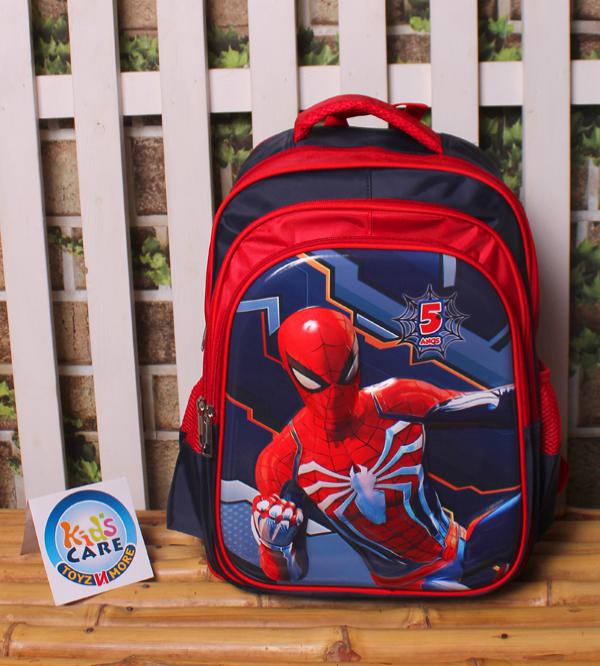 Spider Man Themed School Bag for Grade 1 & Grade 2 (16030N)