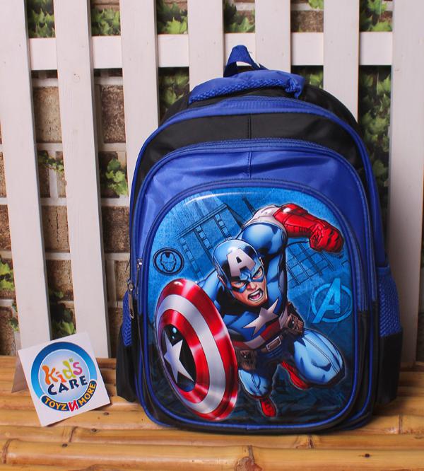 Captain America Themed School Bag for Grade 1 & Grade 2 (16030N)