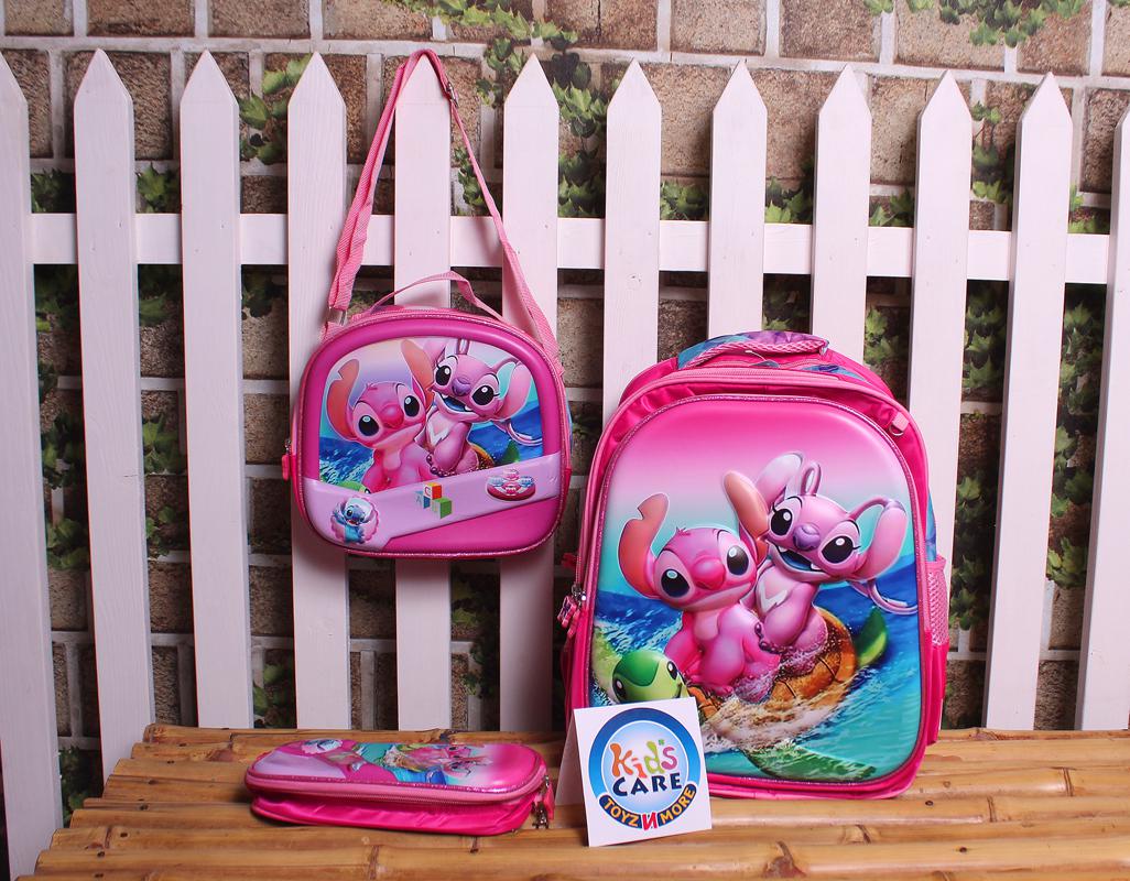 Cute Turtle And Friends School Bag Three Pieces Set For KG 1 & KG 2 (3142#)