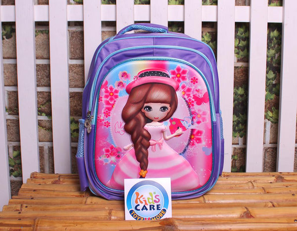 Cute Doll Themed School Bag For Grade 1 & Grade 2 (EBC-4)