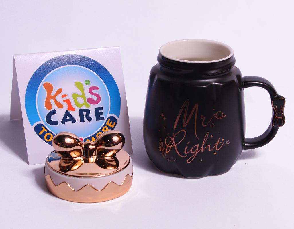 Stylish Mr Right Ceramic Mug With Lid (2045)