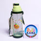 Fruits Basket Water Bottle With Straw 600 ml Green (KC5636)