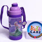Frozen Anna Elsa Water Bottle With Straw 400 ml Purple (KC5472)