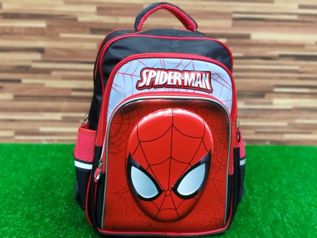 Spider Man 3D School Bag for Grade 1 & Grade 2 (2021)