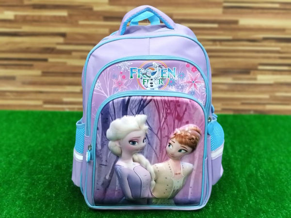 Frozen 3D School Bag for Grade 1 & Grade 2 (2021)