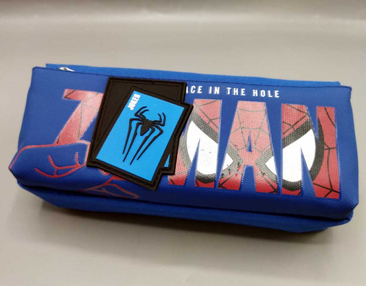 Spider Man Two Zipper Pencil Case / Stationery Pouch Blue (700-58)