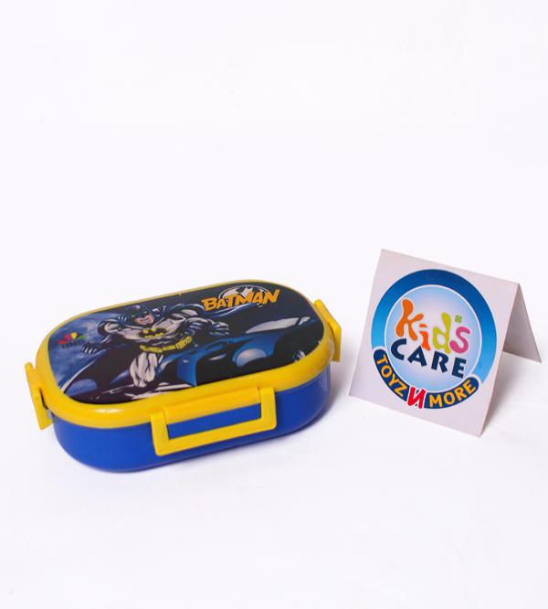Batman Lunch Box With Two Portions, Spoon & Fork (KC5271)