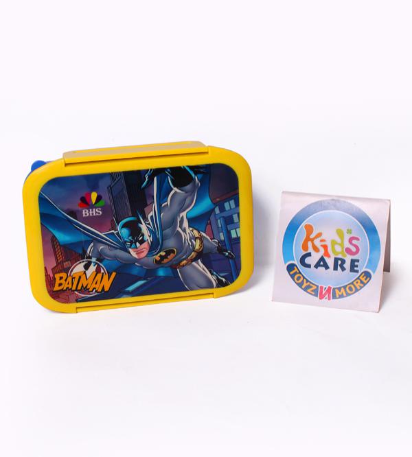 Batman Lunch Box With Two Portions, Spoon & Fork (KC5260)