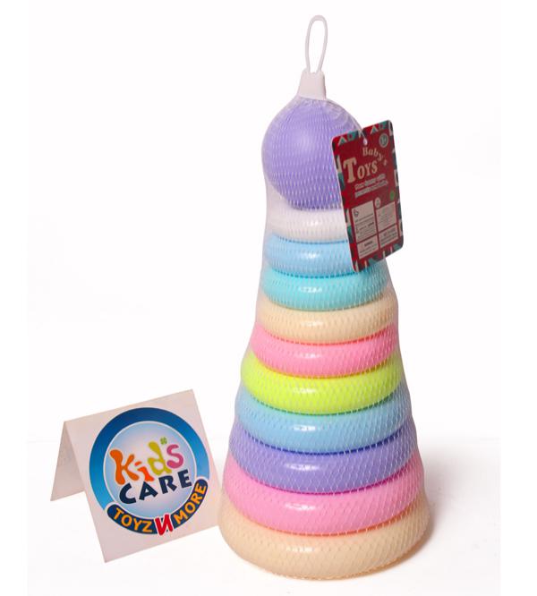 10 Colorful Rings Stacking Tower for Toddlers (KC5951)