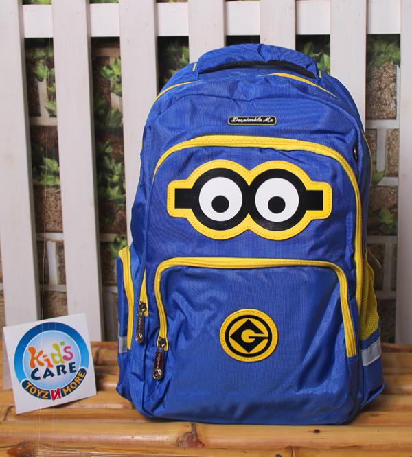 Despicable Me 3 Themed School Bag for Grade 1 & 2 - Royal Blue (XHRJH166)