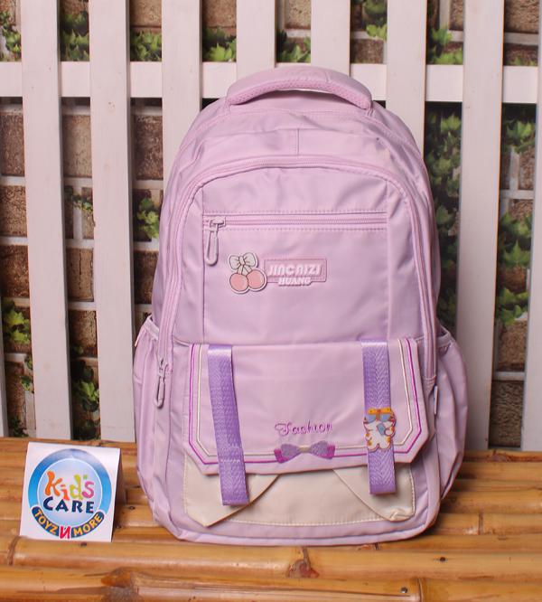 Jincaizi Brand Premium Quality School Bag for Grade 3 to Grade 5 Girls - Lilac (A9259#)