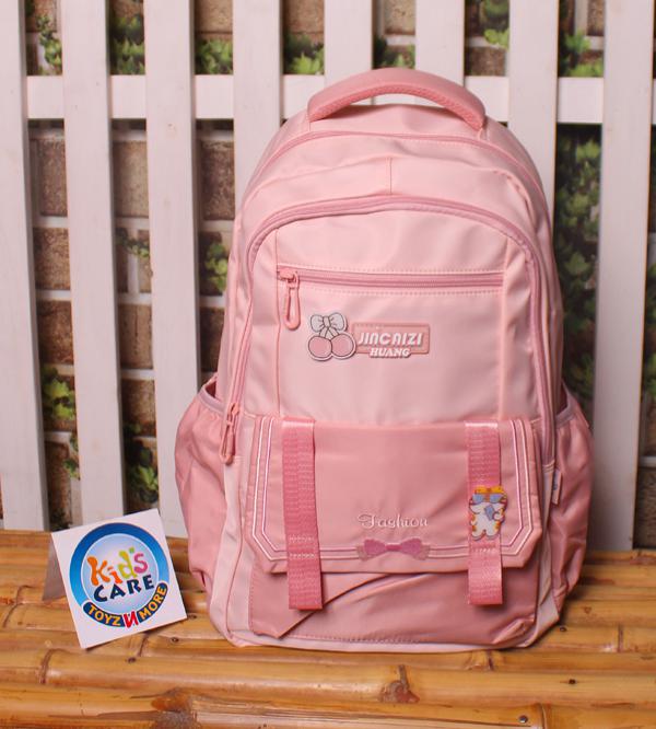 Jincaizi Brand Premium Quality School Bag for Grade 3 to Grade 5 Girls - Pink (A9259#)