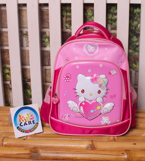 Hello Kitty Themed Premium Quality Three Portion School Bag for KG 1 & KG 2 (2020)