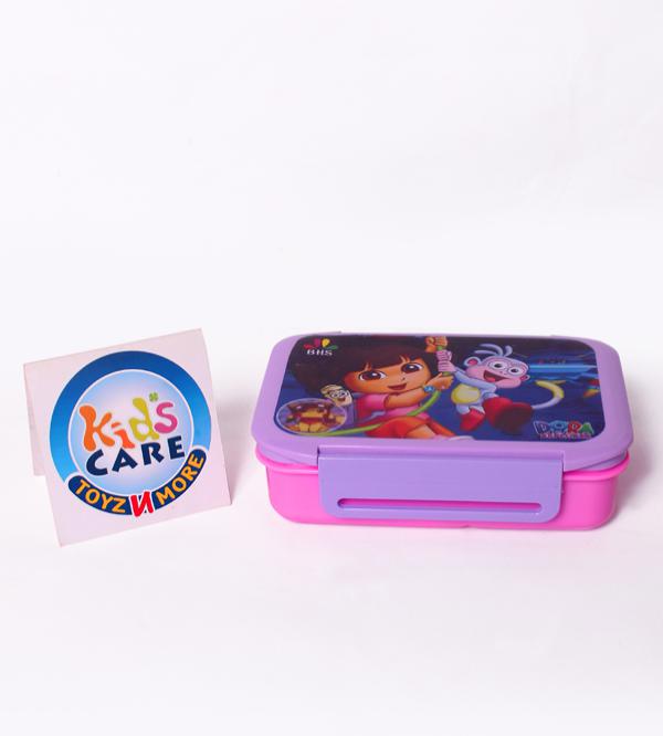 Dora The Explorer Lunch Box With Two Portions, Spoon & Fork (KC5260)