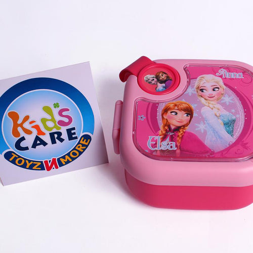 Load image into Gallery viewer, Premium Quality Frozen Anna Elsa Themed Lunch Box With Spoon (6500)
