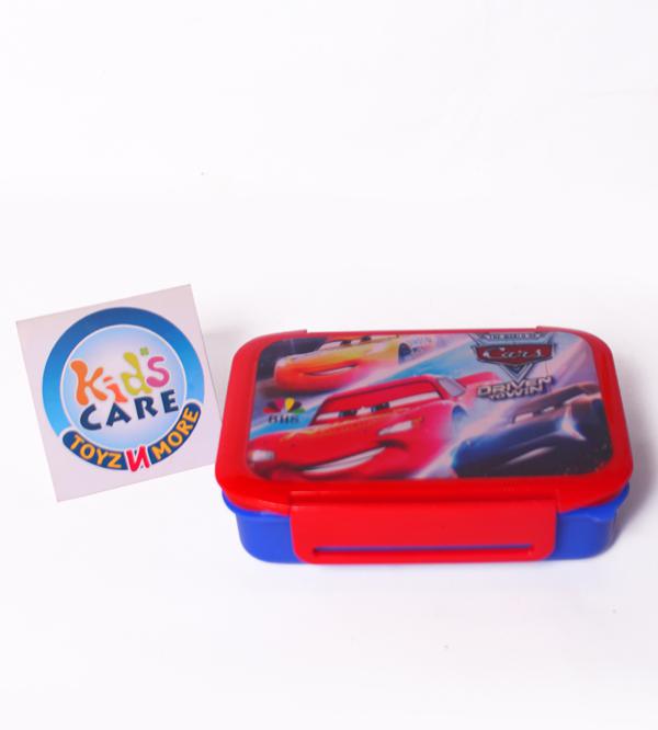 Mc Queen Cars Lunch Box With Two Portions, Spoon & Fork (KC5260)