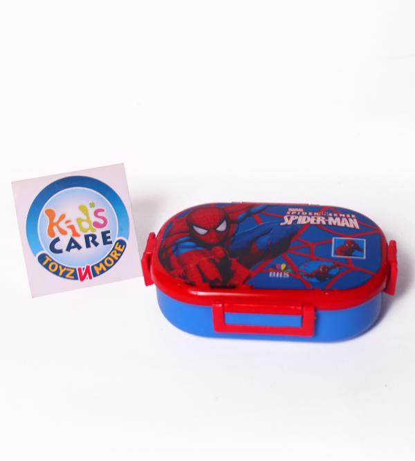 Spider Man Lunch Box With Two Portions, Spoon & Fork (KC5271)
