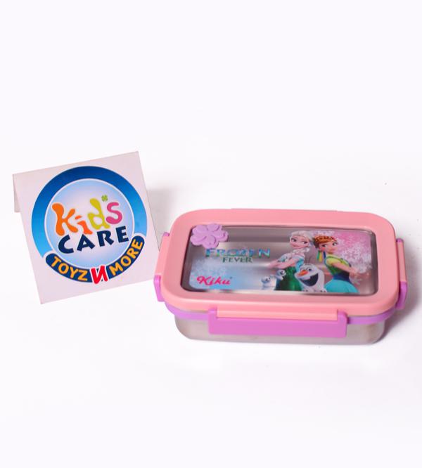 Frozen Anna & Elsa Themed 6.5x4.5-inch Stainless Steel Lunch Box With Four Durable Side Locks (5876)