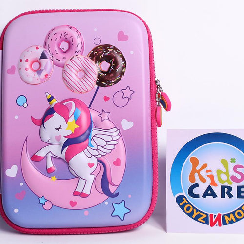 Load image into Gallery viewer, Unicorn 3D Zippered Unbreakable Stationery Organizer (KC5681A)
