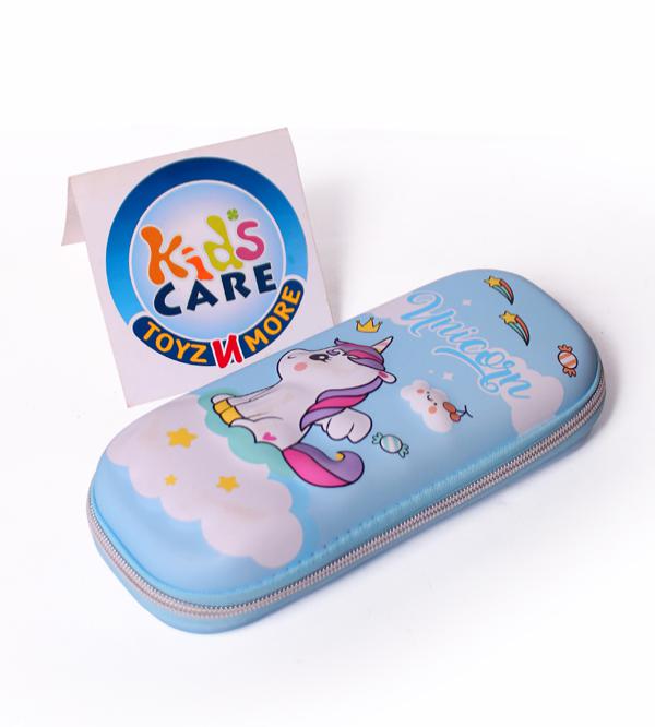 Unicorn 3D EVA Pencil Case / Stationery Organizer - Blue (8217)