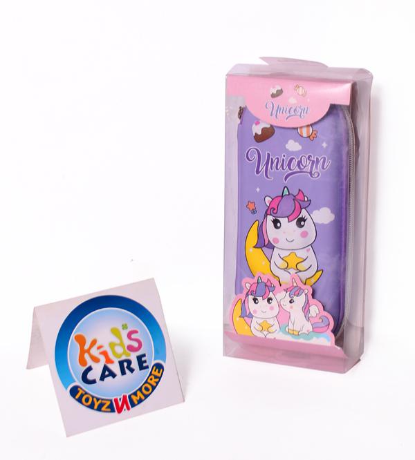 Unicorn 3D EVA Pencil Case / Stationery Organizer - Purple (8217)