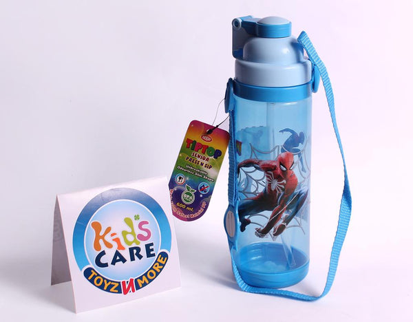 Spider Man Water Bottle With Straw 600 ml Green (KC5636)