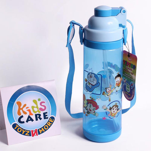 Load image into Gallery viewer, Doraemon Water Bottle With Straw 600 ml Green (KC5636)

