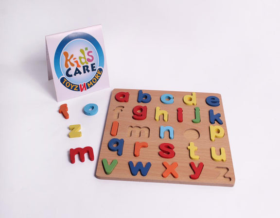Wooden ABC Board Small Letters (KC5689) – Kids Care