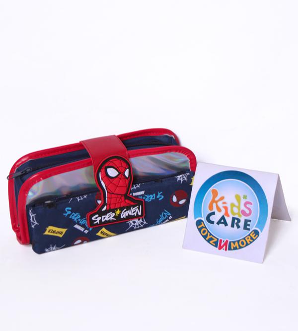 Spider Man Themed Two Zipper Stationery Pouch (5027)