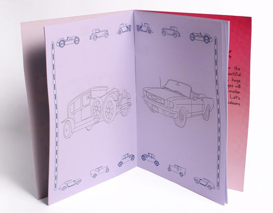Vintage Cars Colouring Book