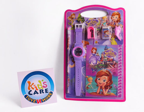 Sofia The First Stationery Set With Wrist Watch (8816)