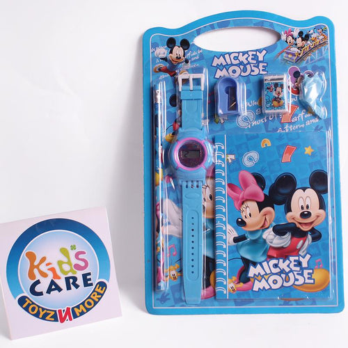 Load image into Gallery viewer, Mickey Mouse Stationery Set With Wrist Watch (8816)
