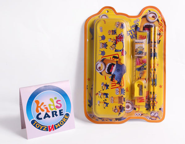 Minions Stationery Set With Wrist Watch (8816)