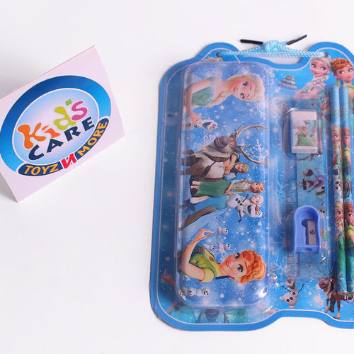 Load image into Gallery viewer, Frozen Anna Elsa Stationery Set With Metallic Pencil Box (8818)
